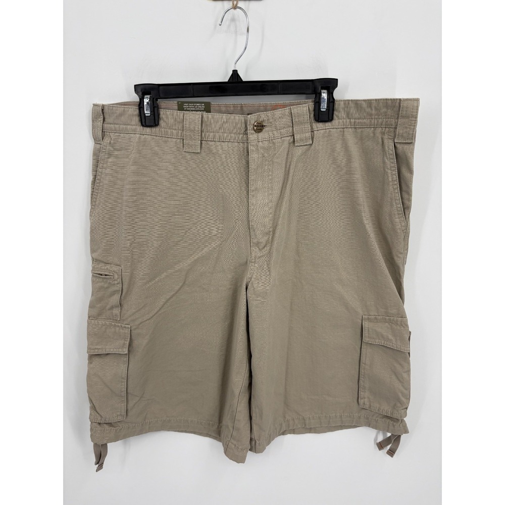 Eddie Bauer NEW Men's Khaki Ripstop Paratrooper Cargo Shorts, Size 38, NWT!!